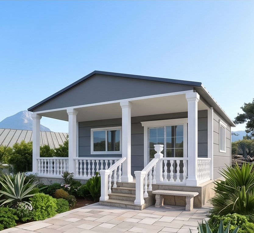 Verandalı Prefabrik Ev
